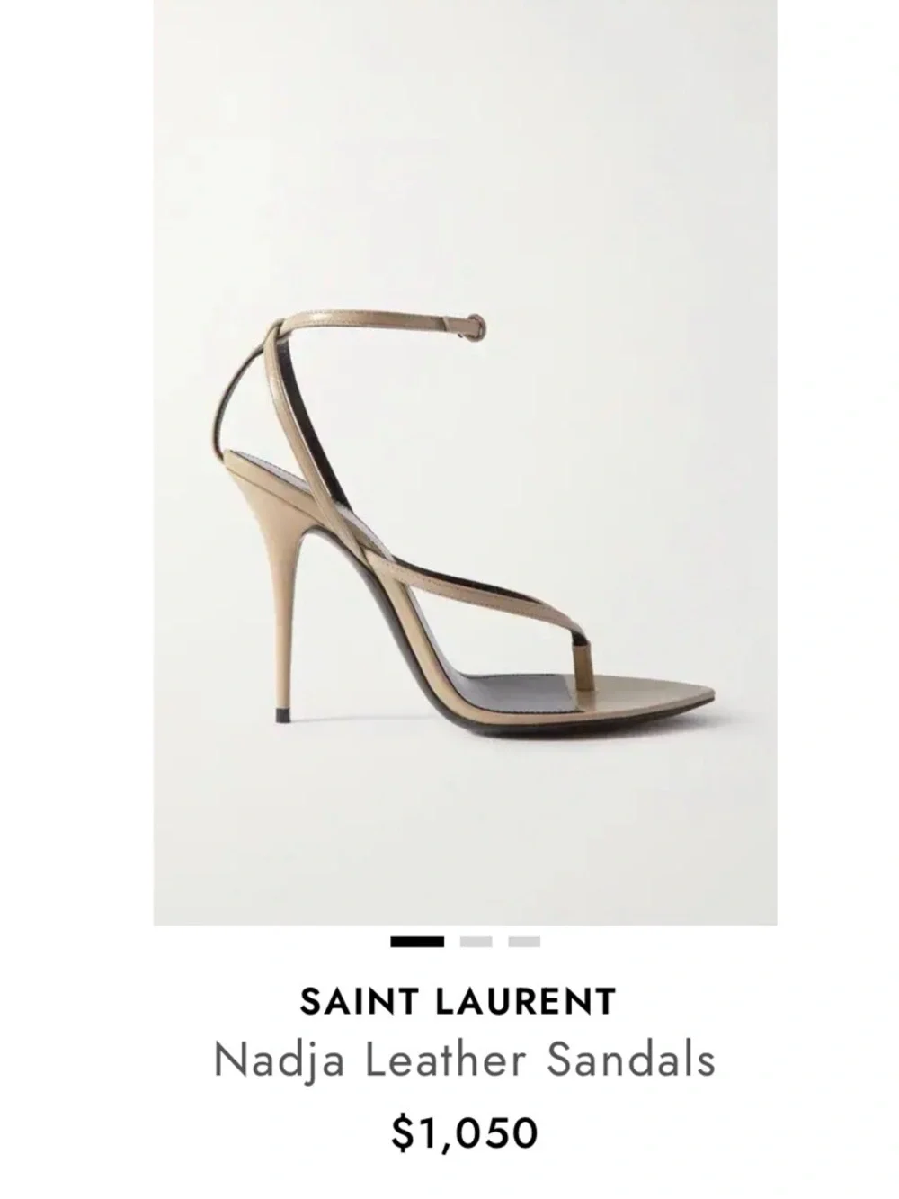 Saint Laurent Nadja Sandals 37 new in box - Picture 2 of 8